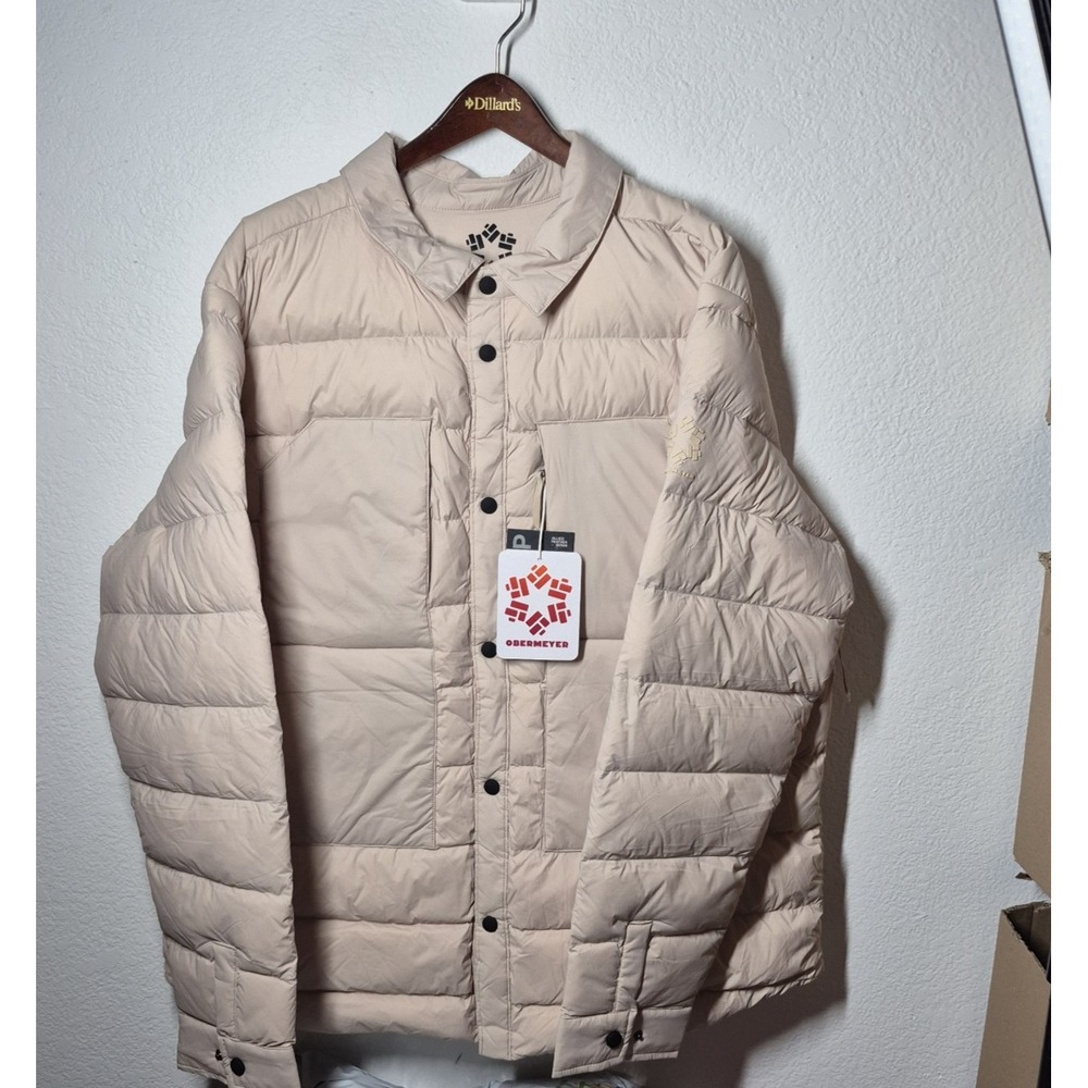 Obermeyer  Explorer Down 600 FP Jacket Mens L Cement Water Resistant NEW
